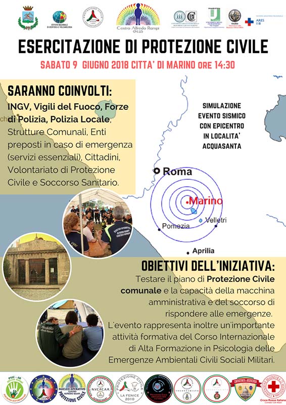 Come ogni anno in occasione dell'anniversario della costituzione dell'associazione, il Centro Alfredo Rampi organizza una grande esercitazione di protezione civile.