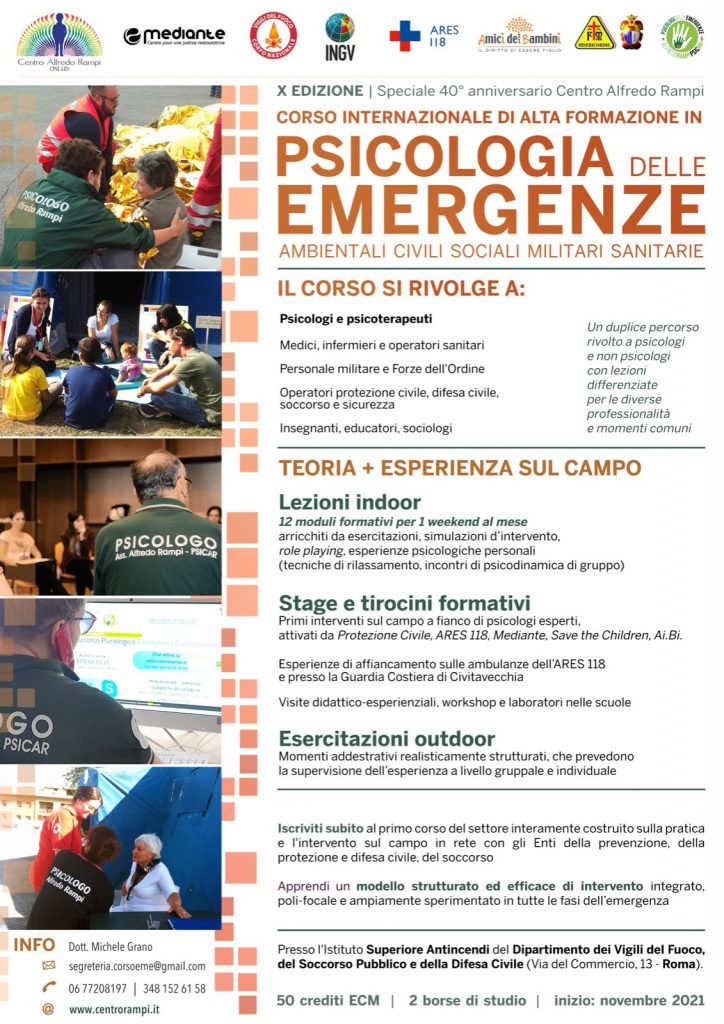 Corso di Psicologia delle Emergenze